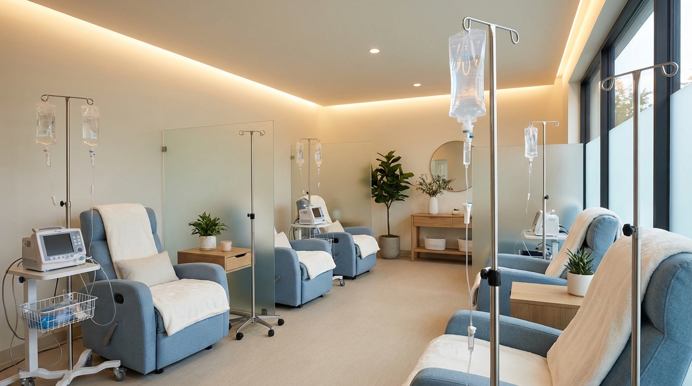 Consultório de medicina integrativa com terapia endovenosa de ferro